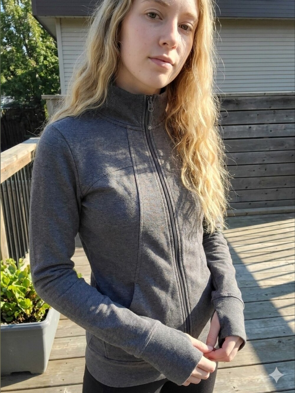 Tuff Athletics Heather Grey Jacket (Lululemon Define Dupe) 2010s Twilight Core